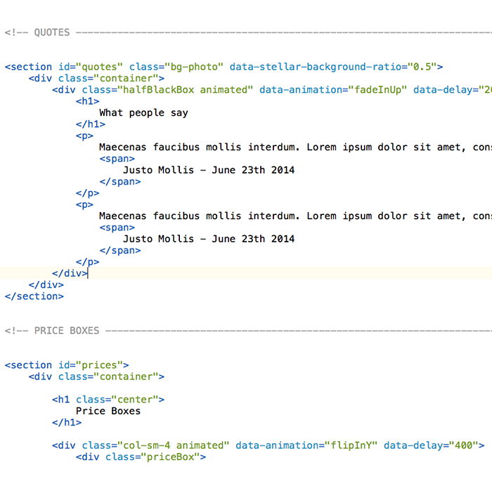 HTML Structure